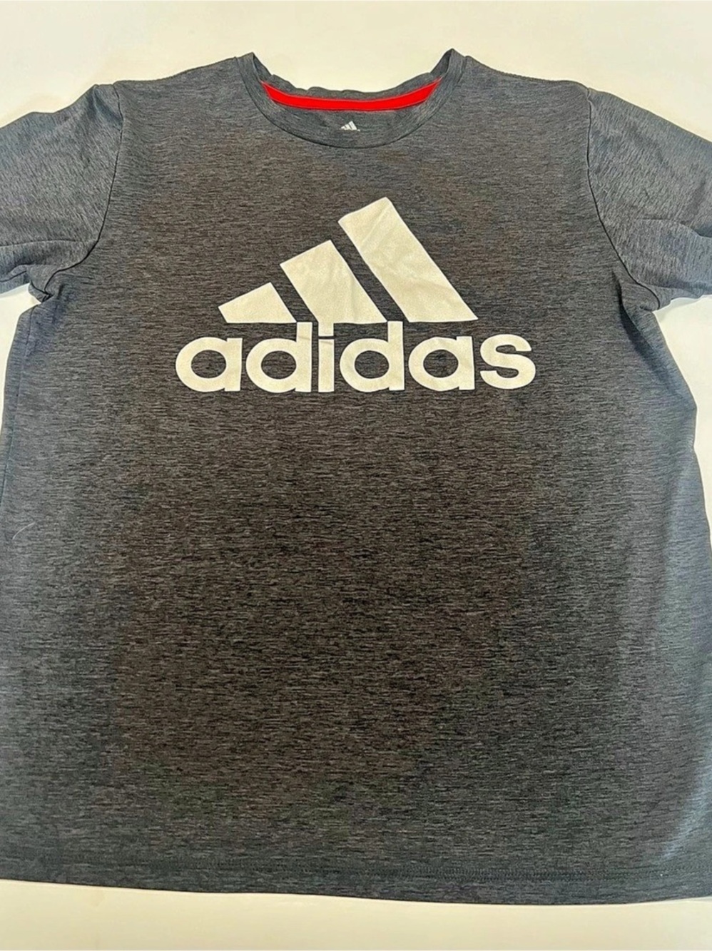 adidas Men's Gray Logo Tee Size XL